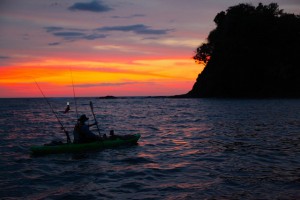 Quiet moment of Jim on his kayak