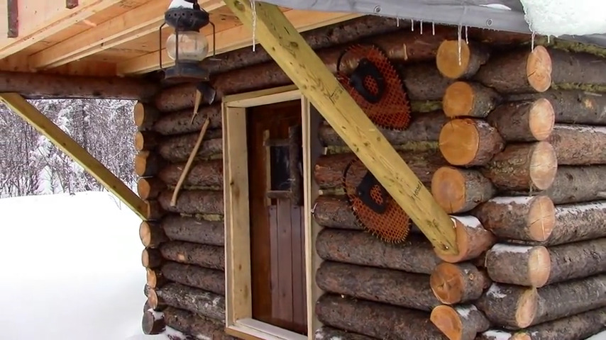 building a log cabin